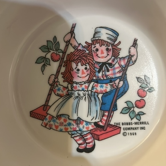 Vintage Raggedy Ann and Andy bowl - Picture 3 of 6